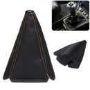 16mm Universal PU Leather Car Gear Shift Collars Carbon Fiber Auto Car Manual Stick Shifter Knob Gear Shift Boot Cover Gaiter JadeMoghul Inc.