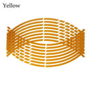 16Pcs 17"18" Strips Motorcycle Car Wheel Tire Stickers Reflective Rim Tape Motorbike Auto Decals AExp