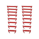 16pcs/lot Elastic Silicone Shoelaces For Shoes Special Shoelace No Tie Shoe Laces For Men Women Lacing Shoes Rubber Shoelace-Red-JadeMoghul Inc.