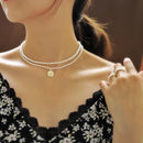 17KM Fashion Bead Pearl Choker Necklace For Women Elegant Simple Pearl Pendant Necklace Wedding Jewelry 2021