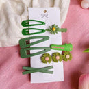 17KM Baby Girls Cartoon Hairpin For Women Children Rainbow Hair Clip Kids Flower Candy Fruit Barrette Hair Accessories AExp