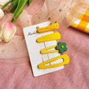 17KM Baby Girls Cartoon Hairpin For Women Children Rainbow Hair Clip Kids Flower Candy Fruit Barrette Hair Accessories AExp