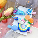 17KM Baby Girls Cartoon Hairpin For Women Children Rainbow Hair Clip Kids Flower Candy Fruit Barrette Hair Accessories AExp