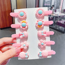 17KM Baby Girls Cartoon Hairpin For Women Children Rainbow Hair Clip Kids Flower Candy Fruit Barrette Hair Accessories AExp