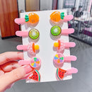 17KM Baby Girls Cartoon Hairpin For Women Children Rainbow Hair Clip Kids Flower Candy Fruit Barrette Hair Accessories AExp