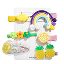 17KM Baby Girls Cartoon Hairpin For Women Children Rainbow Hair Clip Kids Flower Candy Fruit Barrette Hair Accessories JadeMoghul Inc.