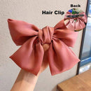 17KM Fashion Big Bow Hairpin Cute Red Barrette Pink Hair Clip Women Girls BB Hairgrip Korean Oversize Floral Hair Accessories AExp