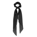 17KM Fashion Floral Print Scrunchies Solid Long Hair Ribbon For Women Ponytail Scarf Sweet Elastic Hair Band Hair Accessories AExp