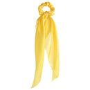 17KM Fashion Floral Print Scrunchies Solid Long Hair Ribbon For Women Ponytail Scarf Sweet Elastic Hair Band Hair Accessories AExp