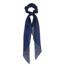 17KM Fashion Floral Print Scrunchies Solid Long Hair Ribbon For Women Ponytail Scarf Sweet Elastic Hair Band Hair Accessories AExp