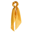 17KM Fashion Floral Print Scrunchies Solid Long Hair Ribbon For Women Ponytail Scarf Sweet Elastic Hair Band Hair Accessories JadeMoghul Inc.