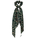 17KM Fashion Floral Print Scrunchies Solid Long Hair Ribbon For Women Ponytail Scarf Sweet Elastic Hair Band Hair Accessories JadeMoghul Inc.
