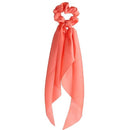17KM Fashion Floral Print Scrunchies Solid Long Hair Ribbon For Women Ponytail Scarf Sweet Elastic Hair Band Hair Accessories JadeMoghul Inc.