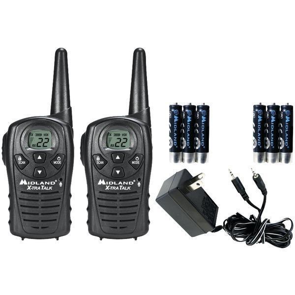 18-Mile GMRS Radio Pair Value Pack with Charger & Rechargeable Batteries-Radios, Scanners & Accessories-JadeMoghul Inc.