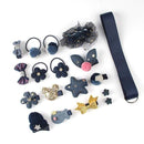 18 Pcs hair clip set Cute Hair Accessories Girl cartoon hair clip headwear Bow Flower animal Hairpin hair ring Elastic Headdress AExp