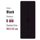 1830*610*6mm EVA Yoga Mat with Position Line Non Slip Carpet Mat For Beginner Environmental Fitness Gymnastics Mats JadeMoghul Inc.