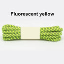 1Pair 100/120/140/160cm Fluorescent Sneaker Shoestrings Sport Shoelaces 3M Reflective Round Rope Shoes Lace Light Shoelaces AExp