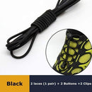 1Pair 23 colors Sneaker ShoeLaces Elastic No Tie Shoe Laces Stretching Lock Lazy laces Quick Rubber Shoelace Shoestrings AExp