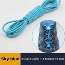 1Pair 23 colors Sneaker ShoeLaces Elastic No Tie Shoe Laces Stretching Lock Lazy laces Quick Rubber Shoelace Shoestrings AExp