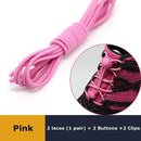 1Pair 23 colors Sneaker ShoeLaces Elastic No Tie Shoe Laces Stretching Lock Lazy laces Quick Rubber Shoelace Shoestrings AExp