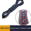 1Pair 23 colors Sneaker ShoeLaces Elastic No Tie Shoe Laces Stretching Lock Lazy laces Quick Rubber Shoelace Shoestrings JadeMoghul Inc.