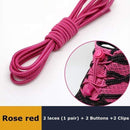 1Pair 23 colors Sneaker ShoeLaces Elastic No Tie Shoe Laces Stretching Lock Lazy laces Quick Rubber Shoelace Shoestrings JadeMoghul Inc.