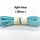 1pair 80-100cm sport luminous shoelace glow in the dark color fluorescent shoelace Athletic Sport shoe lace reflective shoelaces-light blue 80cm-JadeMoghul Inc.