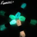 1pair 80-100cm sport luminous shoelace glow in the dark color fluorescent shoelace Athletic Sport shoe lace reflective shoelaces-light blue 80cm-JadeMoghul Inc.