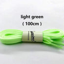 1pair 80-100cm sport luminous shoelace glow in the dark color fluorescent shoelace Athletic Sport shoe lace reflective shoelaces-light green 100cm-JadeMoghul Inc.