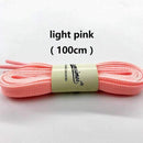 1pair 80-100cm sport luminous shoelace glow in the dark color fluorescent shoelace Athletic Sport shoe lace reflective shoelaces-light pink 100cm-JadeMoghul Inc.