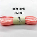 1pair 80-100cm sport luminous shoelace glow in the dark color fluorescent shoelace Athletic Sport shoe lace reflective shoelaces-light pink 80cm-JadeMoghul Inc.