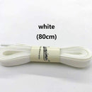 1pair 80-100cm sport luminous shoelace glow in the dark color fluorescent shoelace Athletic Sport shoe lace reflective shoelaces-white 80cm-JadeMoghul Inc.