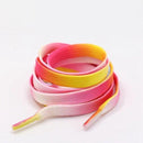 1Pair Colorful Laces Rainbow Gradient Print Flat Canvas Shoe Lace Shoes Casual Chromatic Colour Shoelaces 80CM/100CM/120CM BC-1 JadeMoghul Inc.
