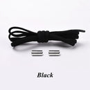 1Pair Elastic Locking Shoelaces Semicircle Shoelace Sneakers Shoe laces Quick No Tie Shoelace Kids Adult Shoes lace 21colors AExp