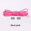 1Pair Elastic Locking Shoelaces Semicircle Shoelace Sneakers Shoe laces Quick No Tie Shoelace Kids Adult Shoes lace 21colors AExp