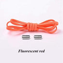 1Pair Elastic Locking Shoelaces Semicircle Shoelace Sneakers Shoe laces Quick No Tie Shoelace Kids Adult Shoes lace 21colors AExp