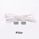 1Pair Elastic Locking Shoelaces Semicircle Shoelace Sneakers Shoe laces Quick No Tie Shoelace Kids Adult Shoes lace 21colors AExp
