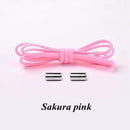1Pair Elastic Locking Shoelaces Semicircle Shoelace Sneakers Shoe laces Quick No Tie Shoelace Kids Adult Shoes lace 21colors AExp