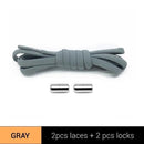 1Pair Elastic No Tie Shoelaces Metal Lock Shoe Laces Kids Adult Women Men Shoes lace Strings AExp