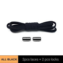 1Pair Elastic No Tie Shoelaces Metal Lock Shoe Laces Kids Adult Women Men Shoes lace Strings AExp