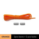 1Pair Elastic No Tie Shoelaces Metal Lock Shoe Laces Kids Adult Women Men Shoes lace Strings AExp
