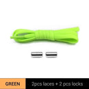 1Pair Elastic No Tie Shoelaces Metal Lock Shoe Laces Kids Adult Women Men Shoes lace Strings AExp