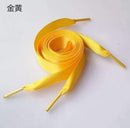 1PAIR Fashion 120CM Flat Silk Ribbon Shoelaces Shoe Laces Sneaker Sport Shoes Lace One Pair Drop Shipping-120CM gold-JadeMoghul Inc.