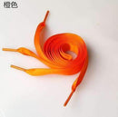 1PAIR Fashion 120CM Flat Silk Ribbon Shoelaces Shoe Laces Sneaker Sport Shoes Lace One Pair Drop Shipping-120CM orange-JadeMoghul Inc.