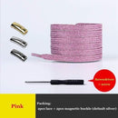 1Pair Magnetic Shoelaces Elastic Colorful Flat Shoe laces No Tie Shoelace Kids Adult Sneakers Lazy Laces One Size Fits All Shoes AExp