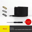 1Pair Magnetic Shoelaces Elastic Colorful Flat Shoe laces No Tie Shoelace Kids Adult Sneakers Lazy Laces One Size Fits All Shoes AExp