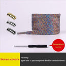 1Pair Magnetic Shoelaces Elastic Colorful Flat Shoe laces No Tie Shoelace Kids Adult Sneakers Lazy Laces One Size Fits All Shoes JadeMoghul Inc.
