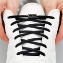 1Pair Metal Lock Shoelaces Round Elastic Shoe Laces Special No Tie Shoelace for Men Women Lacing Rubber Zapatillas 23 Colors AExp