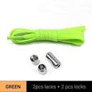 1Pair Metal Lock Shoelaces Round Elastic Shoe Laces Special No Tie Shoelace for Men Women Lacing Rubber Zapatillas 23 Colors AExp