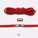 1Pair New Flat Elastic Locking Shoelace No Tie Shoelaces Special Creative Kids Adult Unisex Sneakers Shoes Laces strings AExp